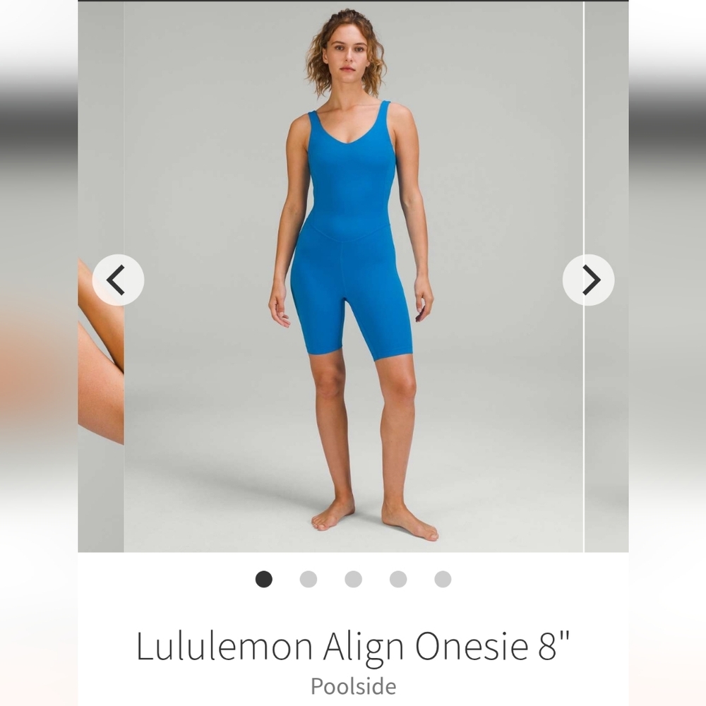 Lululemon Align Onesie 8in Poolside SZ 4